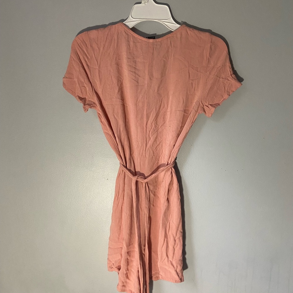 Pink Button-Down romper - Picture 2 of 3